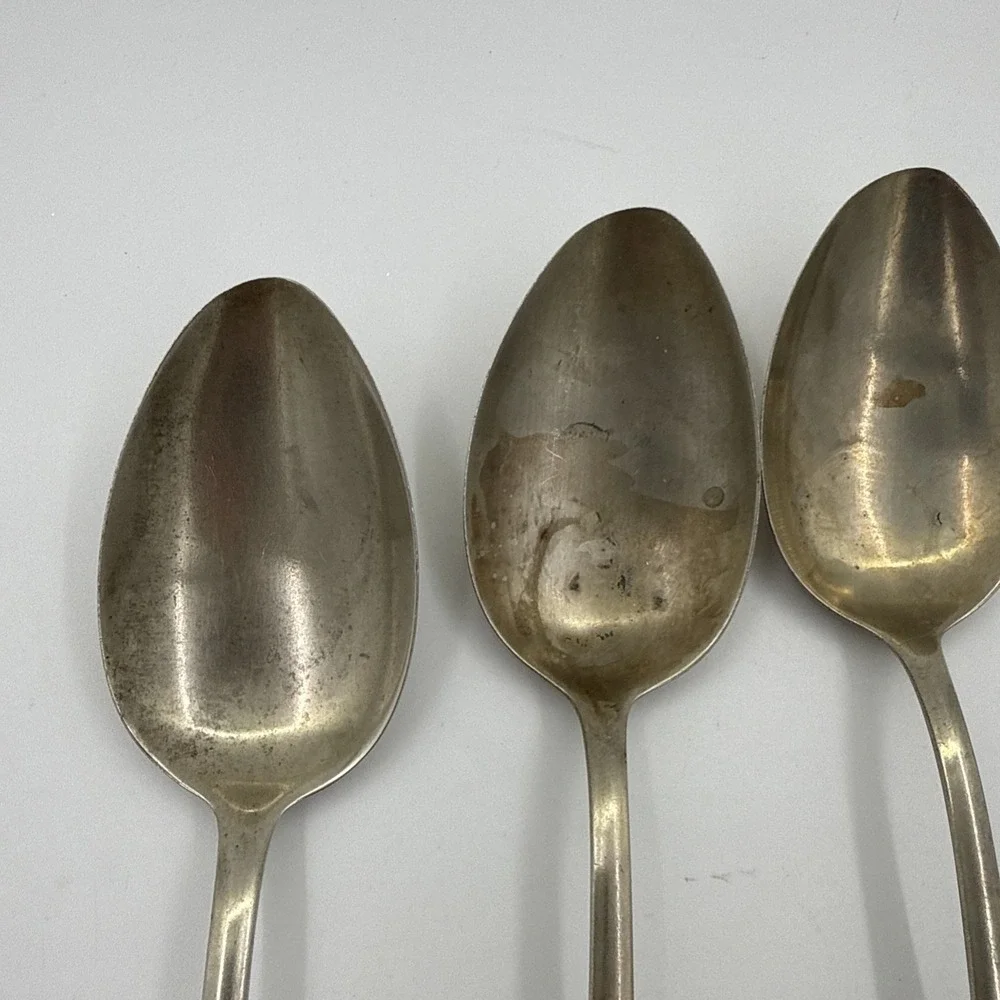 Silvia Made In Germany Vintage Silver Plated Spoons Rococo Style